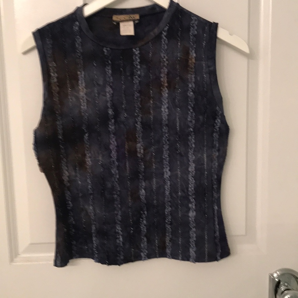 CDW tank top with baby ruffles and sparkles